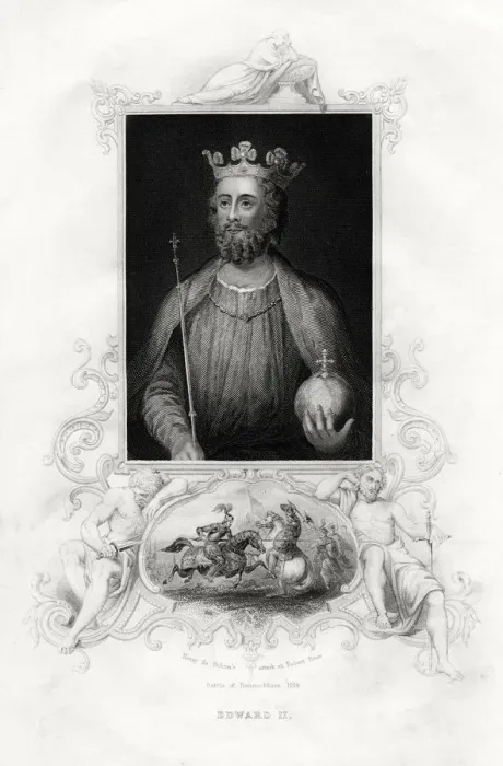 Framed Print : King Edward II, 1860 Framed Print : King Edward II, 1860