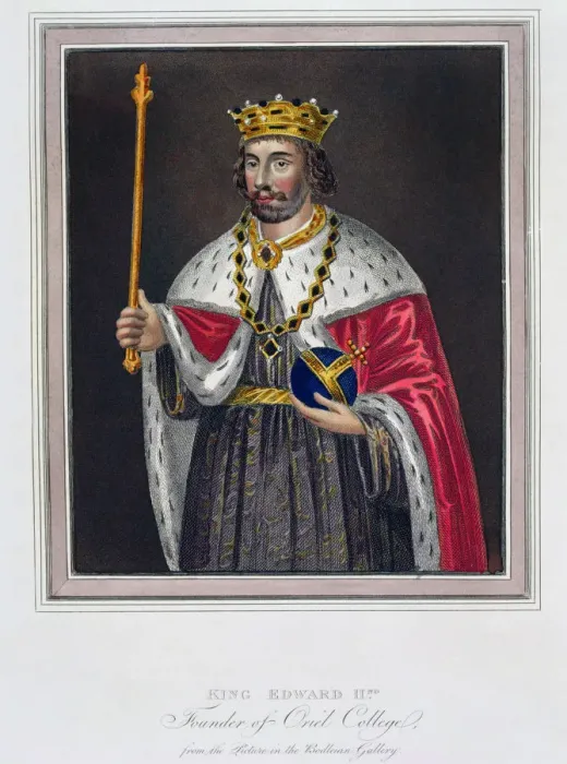 Framed Print : King Edward II, Founder of Oriel College, 19th century Framed Print : King Edward II, Founder of Oriel College, 19th century