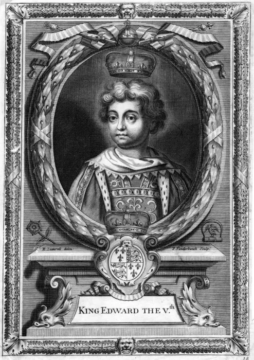 Framed Print : King Edward V of England, (1470-1483). Artist: P Vanderbanck Framed Print : King Edward V of England, (1470-1483). Artist: P Vanderbanck