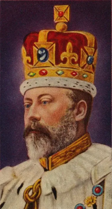 Framed Print : King Edward VII at his coronation, 1902 (1935) Framed Print : King Edward VII at his coronation, 1902 (1935)