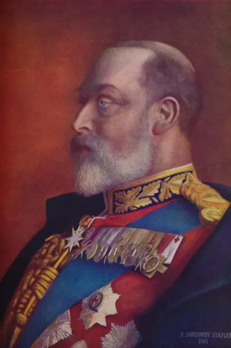 Framed Print : King Edward VII in the first year of his reign, 1901 (1910). Artist: Sir Robert Ponsonby Staples Framed Print : King Edward VII in the first year of his reign, 1901 (1910). Artist: Sir Robert Ponsonby Staples
