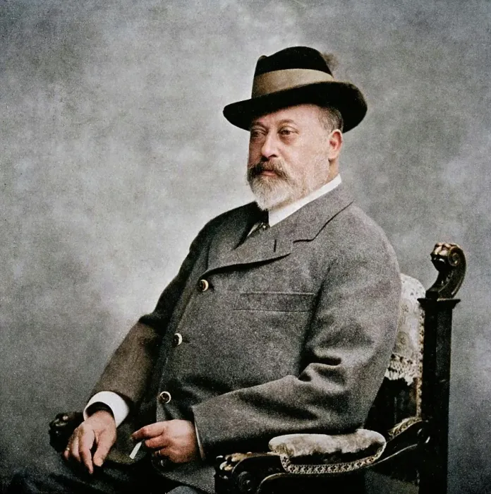 Framed Print : King Edward VII in a Tyrolean hat, 1903 (1911). Creator: Unknown Framed Print : King Edward VII in a Tyrolean hat, 1903 (1911). Creator: Unknown