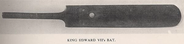 King Edward VIIs cricket bat, 1912