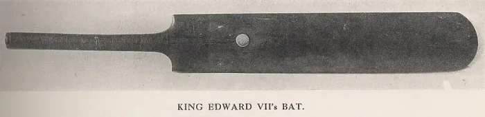 Framed Print : King Edward VIIs cricket bat, 1912 Framed Print : King Edward VIIs cricket bat, 1912
