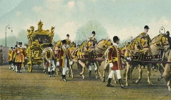 King Edward VIIs State Coach used for Opening of Parliament, 1910
