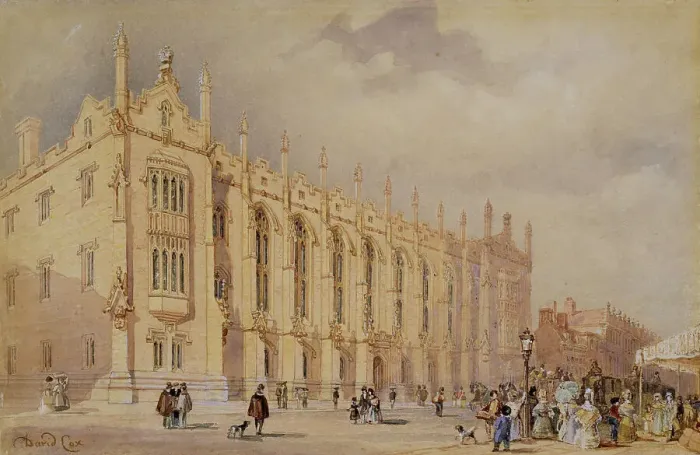 Framed Print : King Edward's School, Birmingham, 1833. Creator: David Cox the Elder Framed Print : King Edward's School, Birmingham, 1833. Creator: David Cox the Elder