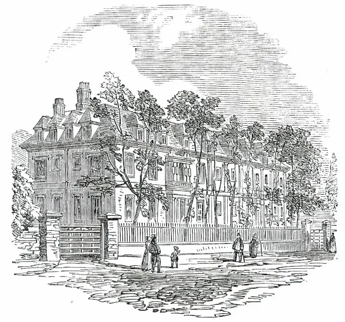 Framed Print : King Edward's School, Bury St. Edmund's, 1850. Creator: Unknown Framed Print : King Edward's School, Bury St. Edmund's, 1850. Creator: Unknown