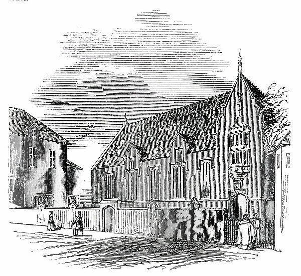 King Edwards's Grammar-School, at Lichfield, 1850. Creator: Unknown