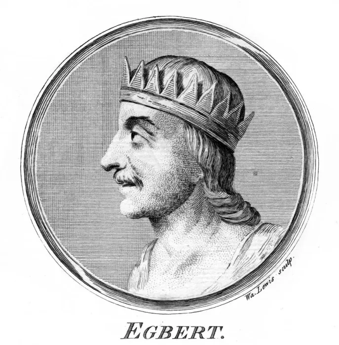 Framed Print : King Egbert of Wessex, first king of all England. Artist: W Lewis Framed Print : King Egbert of Wessex, first king of all England. Artist: W Lewis