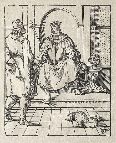 A king Enthroned. Creator: Peter Flotner (German, 1485-1546)