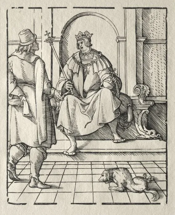 Framed Print : A king Enthroned. Creator: Peter Flotner (German, 1485-1546) Framed Print : A king Enthroned. Creator: Peter Flotner (German, 1485-1546)
