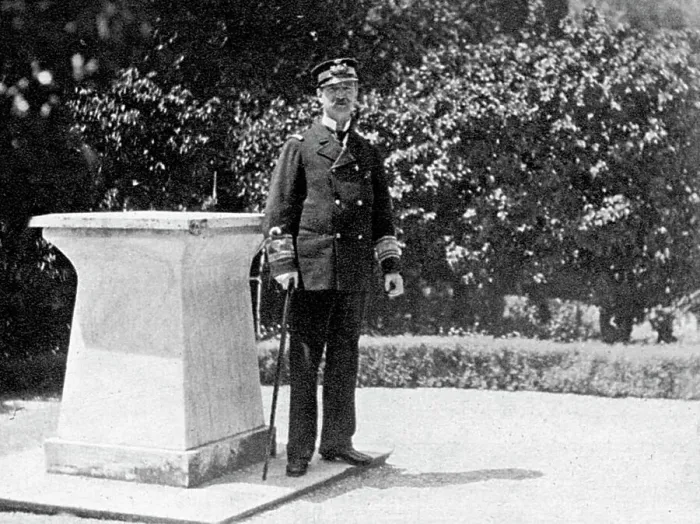 Framed Print : King George I of Greece (1845-1913) in his garden at Athens, 1908. Artist: Queen Alexandra