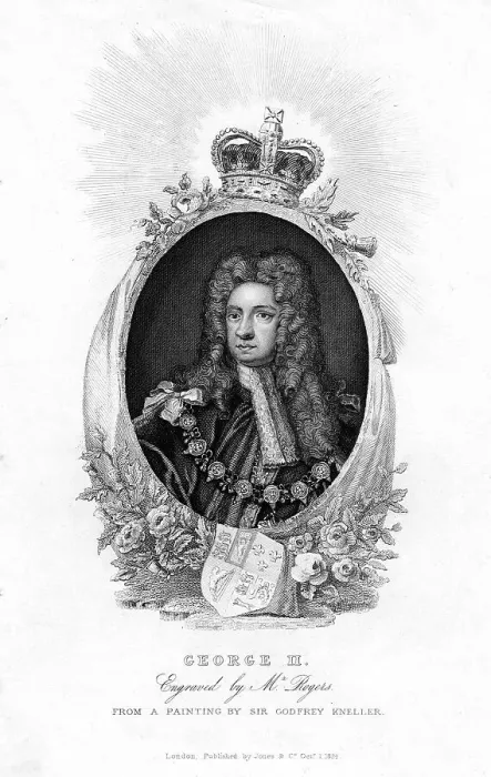 Framed Print : King George II, (1824). Artist: Rogers Framed Print : King George II, (1824). Artist: Rogers