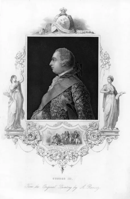 Framed Print : King George III of Great Britain, c1850 Framed Print : King George III of Great Britain, c1850