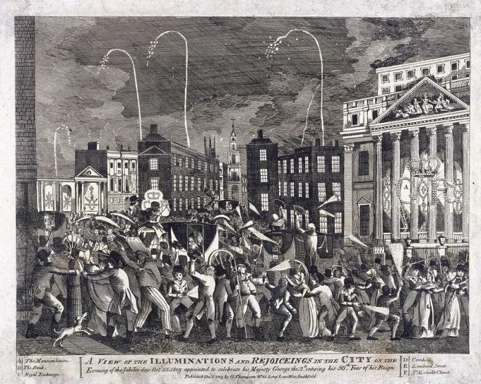 Framed Print : King George IIIs Golden Jubilee Celebrations, London, 1809 Framed Print : King George IIIs Golden Jubilee Celebrations, London, 1809