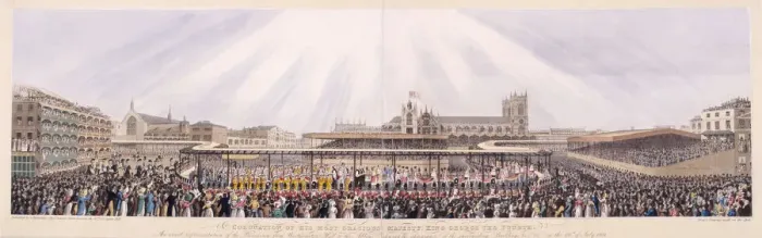 Framed Print : King George IVs Coronation Procession, London, 1821 Framed Print : King George IVs Coronation Procession, London, 1821