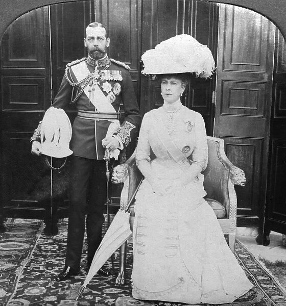 King George V (1865-1935) and Queen Mary (1867-1953), early 20th century. Artist: HD Girdwood