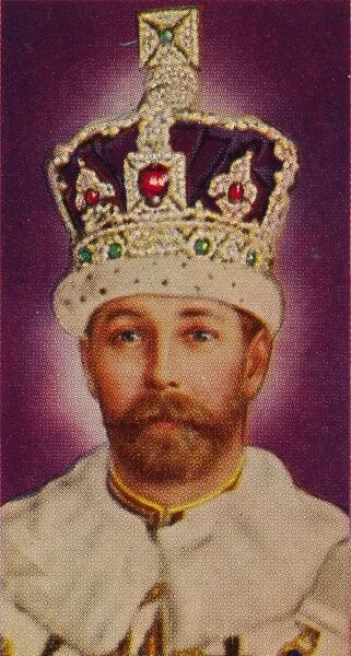 King George V at his coronation, 1911 (1935)