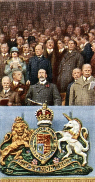 King George V at the Cup Final, Wembley, April 23rd, 1927, (c1935)