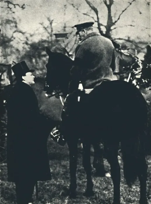 Framed Print : With King George V at Military Exercises, 1913, (1945). Creator: Unknown