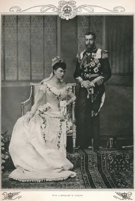 Framed Print : King George V and Queen Mary on their wedding day, 1893 (1911). Artist: Lafayette Framed Print : King George V and Queen Mary on their wedding day, 1893 (1911). Artist: Lafayette