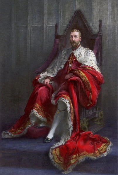 King George V, in the year of his coronation, 1911. Artist: Walter William Ouless