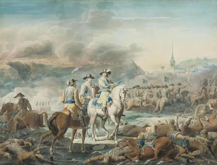 Framed Print : King Gustav II Adolf of Sweden at Wittstock, 1810. Creator: Emanuel Limnell Framed Print : King Gustav II Adolf of Sweden at Wittstock, 1810. Creator: Emanuel Limnell