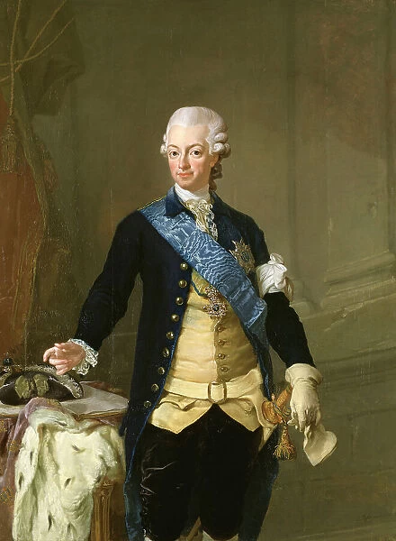 King Gustav III of Sweden, 1777. Creator: Lorens Pasch the Younger