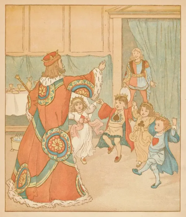 Framed Print : The King of Hearts, Called for those Tarts, 1880. Creator: Randolph Caldecott Framed Print : The King of Hearts, Called for those Tarts, 1880. Creator: Randolph Caldecott