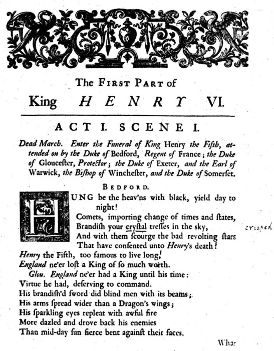 Framed Print : King Henry VI. Act 1. Scene 1, c1723, (1946) Framed Print : King Henry VI. Act 1. Scene 1, c1723, (1946)