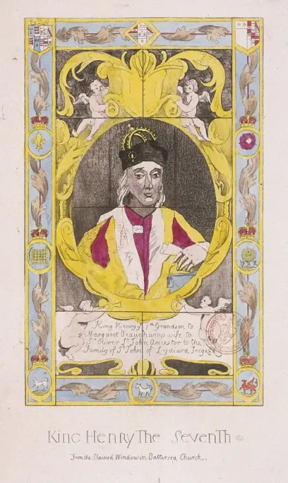 Framed Print : King Henry VII, c1750 Framed Print : King Henry VII, c1750