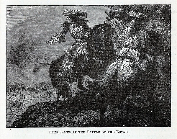 King James at the Battle of the Boyne, 1882. Artist: Anonymous