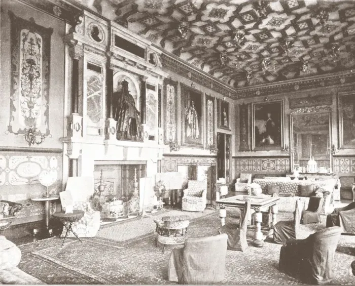 Framed Print : King Jamess Room, Hatfield House, Hatfield, Hertfordshire, 1894. Creator: Unknown Framed Print : King Jamess Room, Hatfield House, Hatfield, Hertfordshire, 1894. Creator: Unknown