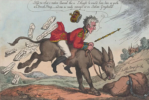 King Joe on his Spanish Donkey, August 27, 1808. August 27, 1808
