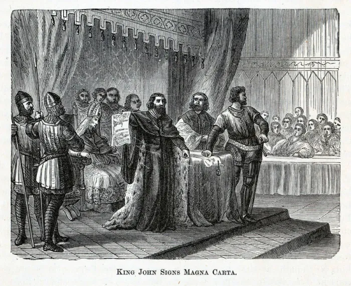 Framed Print : King John Signs Magna Carta, 1882. Artist: Anonymous Framed Print : King John Signs Magna Carta, 1882. Artist: Anonymous