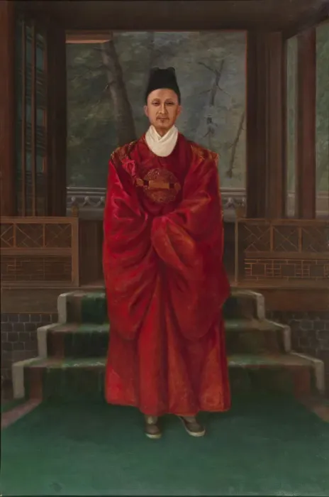 Framed Print : King of Korea, ca. 1893. Creator: Antonio Zeno Shindler