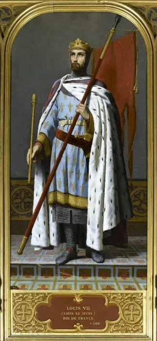 Framed Print : King Louis VII of France (1120-1180), 1842. Creator: Signol, Emile (1804-1892) Framed Print : King Louis VII of France (1120-1180), 1842. Creator: Signol, Emile (1804-1892)