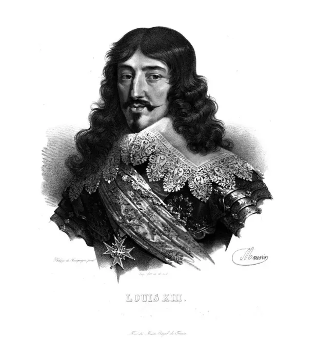 Framed Print : King Louis XIII of France, (c1820s). Artist: Maurin Framed Print : King Louis XIII of France, (c1820s). Artist: Maurin