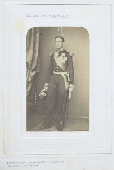 Framed Print : King of Naples, 1860-69. Creator: Alphonse Bernoud Framed Print : King of Naples, 1860-69. Creator: Alphonse Bernoud