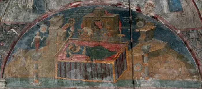 Framed Print : King Nebuchadnezzars Dream, ca 1350. Artist: Anonymous Framed Print : King Nebuchadnezzars Dream, ca 1350. Artist: Anonymous