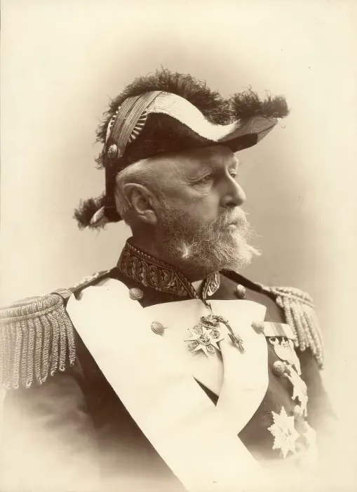 Framed Print : King Oscar II (1829-1907), portrait, 1880-1900. Creator: L Larsson Framed Print : King Oscar II (1829-1907), portrait, 1880-1900. Creator: L Larsson