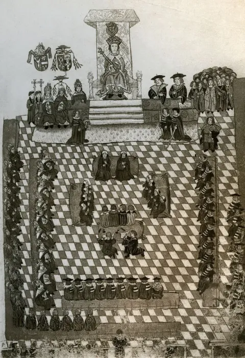 Framed Print : The King in Parliament, c1515, (1902). Artist: Thomas Wriothesley Framed Print : The King in Parliament, c1515, (1902). Artist: Thomas Wriothesley