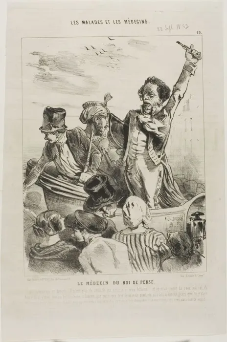 Framed Print : The King of Persias Doctor (plate 19), 1843. Creator: Charles Emile Jacque Framed Print : The King of Persias Doctor (plate 19), 1843. Creator: Charles Emile Jacque