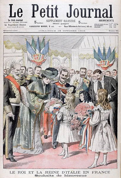 The King and Queen of Italy in France, 1903