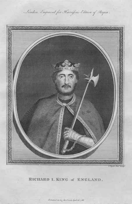 Framed Print : King Richard I, 1788