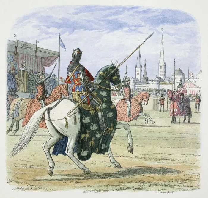 Framed Print : King Richard II stops the duel between the Dukes of Hereford and Norfolk, 1398 (1864) Framed Print : King Richard II stops the duel between the Dukes of Hereford and Norfolk, 1398 (1864)