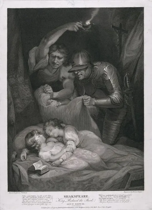 Framed Print : King Richard the Third: Act IV, Scene III (The Murder of the Princes in the Tower) pub Framed Print : King Richard the Third: Act IV, Scene III (The Murder of the Princes in the Tower) pub