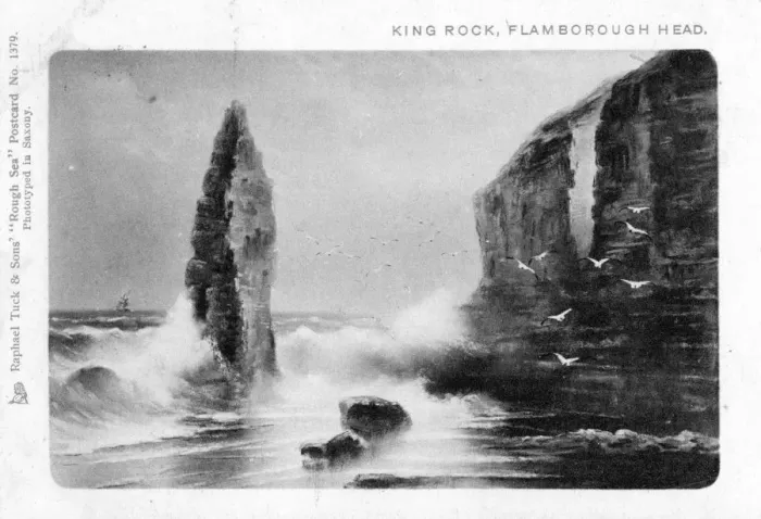 Framed Print : King Rock, Flamborough Head, East Riding, Yorkshire, 1903. Artist: Raphael Tuck Framed Print : King Rock, Flamborough Head, East Riding, Yorkshire, 1903. Artist: Raphael Tuck