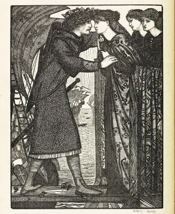 Framed Print : King Sigurd I the Crusader, 1862. Creator: Burne-Jones, Sir Edward Coley (1833-1898) Framed Print : King Sigurd I the Crusader, 1862. Creator: Burne-Jones, Sir Edward Coley (1833-1898)