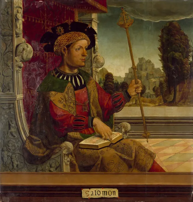 Framed Print : King Solomon, c. 1525. Artist: Maestro de Becerril (active Early 16th-century) Framed Print : King Solomon, c. 1525. Artist: Maestro de Becerril (active Early 16th-century)